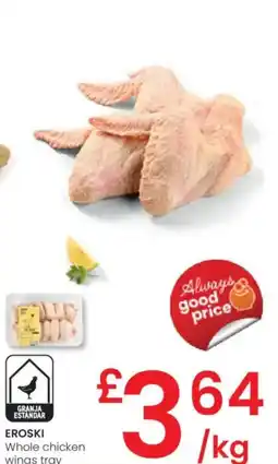 Eroski EROSKI Whole chicken wings tray oferta