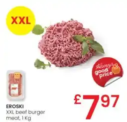 Eroski EROSKI XXL beef burger meat oferta