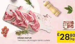 Eroski EROSKI NATUR Ternasco de Aragón lamb cutlets oferta