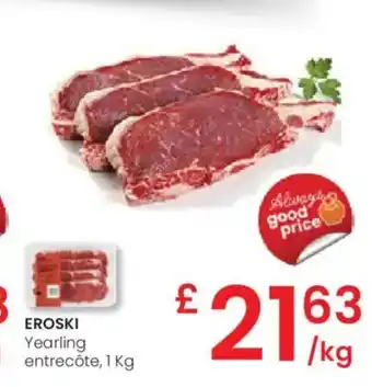 Eroski EROSKI Yearling entrecôte oferta