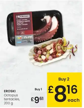 Eroski EROSKI Octopus tentacles oferta