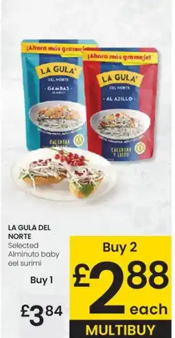 Eroski LA GULA DEL NORTE Selected Alminuto baby eel surimi oferta