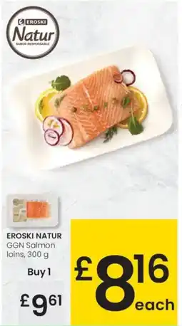 Eroski EROSKI NATUR GGN Salmon loins oferta