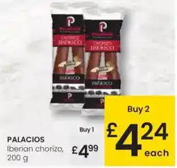 Eroski PALACIOS Iberian chorizo oferta