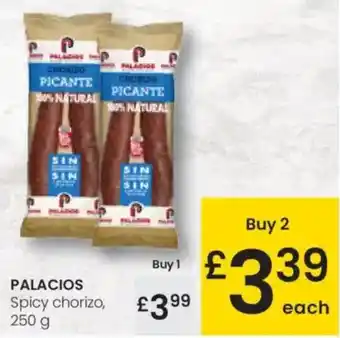 Eroski PALACIOS Spicy chorizo oferta