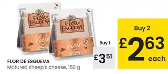 Eroski FLOR DE ESGUEVA Matured sheep's cheese oferta