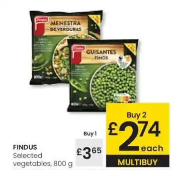 Eroski FINDUS Selected vegetables oferta