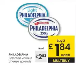 Eroski PHILADELPHIA Selected various cheese spreads oferta