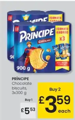Eroski PRÍNCIPE Chocolate biscuits, oferta