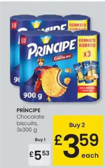 Eroski PRÍNCIPE Chocolate biscuits, oferta