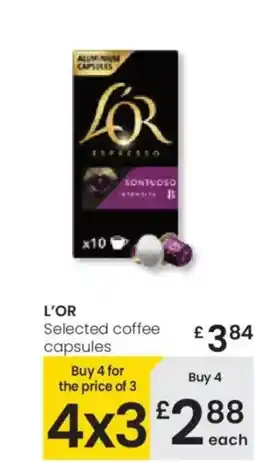 Eroski L'OR Selected coffee capsules oferta