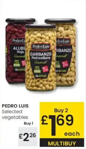 Eroski PEDRO LUIS Selected vegetables oferta