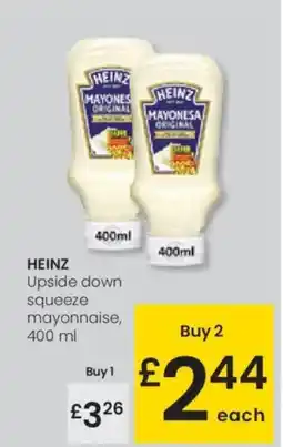 Eroski HEINZ Upside down squeeze mayonnaise, oferta