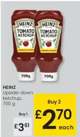 Eroski HEINZ Upside-down ketchup oferta