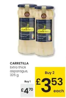 Eroski CARRETILLA Extra thick asparagus, oferta