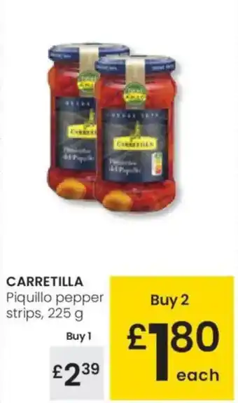 Eroski CARRETILLA Piquillo pepper strips oferta