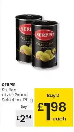 Eroski SERPIS Stuffed olives Grand Selection oferta