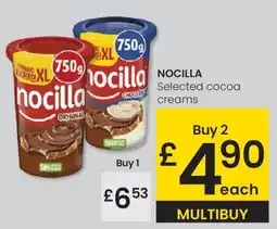 Eroski NOCILLA Selected cocoa creams oferta