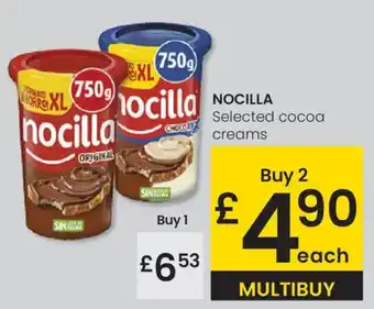 Eroski NOCILLA Selected cocoa creams oferta