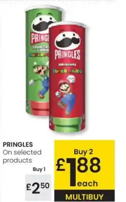 Eroski PRINGLES On selected products oferta