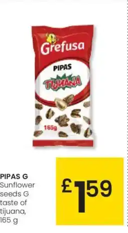 Eroski PIPAS G Sunflower seeds G taste of tijuana oferta