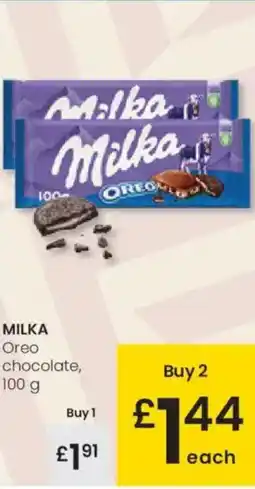 Eroski MILKA Oreo chocolate oferta
