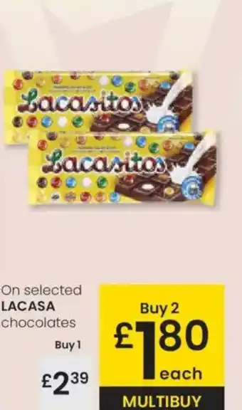 Eroski LACASA  On selected chocolates oferta