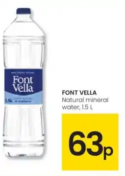 Eroski FONT VELLA Natural mineral water oferta