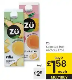 Eroski ZÜ Selected fruit nectars oferta