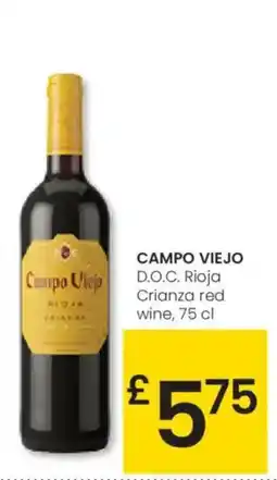 Eroski CAMPO VIEJO D.O.C. Rioja Crianza red wine oferta