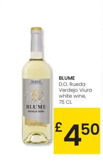 Eroski BLUME D.O. Rueda Verdejo Viura white wine, oferta