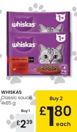 Eroski WHISKAS Classic sauce, oferta