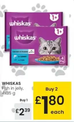 Eroski WHISKAS Fish in jelly oferta