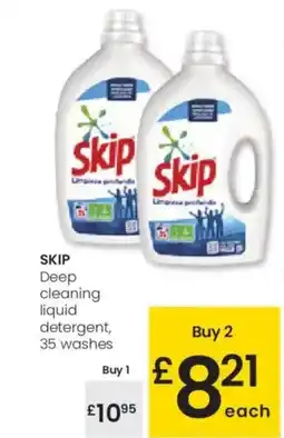 Eroski SKIP Deep cleaning liquid detergent, 35 washes oferta