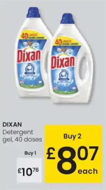 Eroski DIXAN Detergent gel, 40 doses oferta