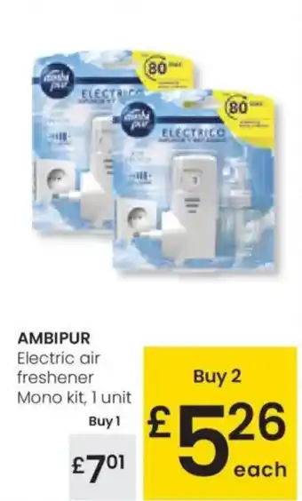 Eroski AMBIPUR Electric air freshener Mono kit, 1 unit oferta