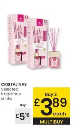 Eroski CRISTALINAS Selected fragrance sticks oferta