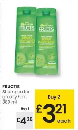 Eroski FRUCTIS Shampoo for greasy hair oferta