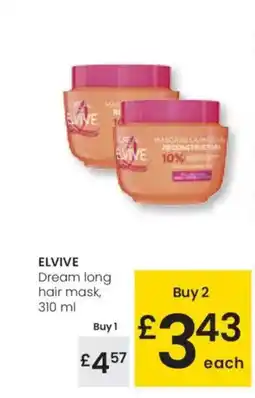 Eroski ELVIVE Dream long hair mask, oferta