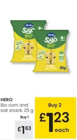 Eroski HERO Bio corn and oat snack oferta