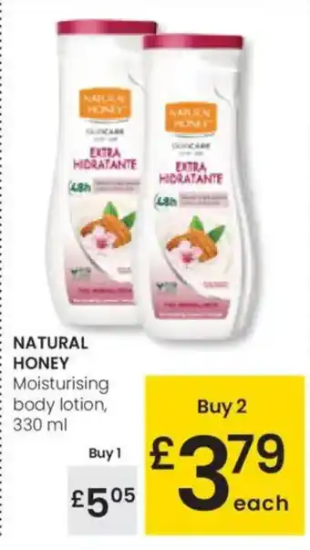 Eroski NATURAL HONEY Moisturising body lotion, oferta