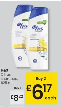Eroski H&S Citrus shampoo oferta