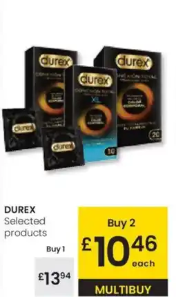 Eroski DUREX Selected products oferta