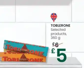 Eroski TOBLERONE Selected products, oferta