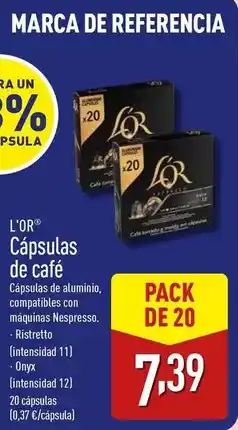 ALDI Nespresso - capsulas de cafe oferta