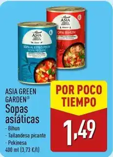 ALDI Garden - sopas asiáticas oferta
