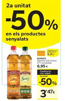 Caprabo BORGES Gamma d'oli d'oliva d'11 senyalada oferta