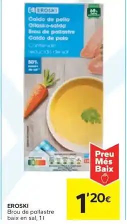 Caprabo EROSKI Brou de pollastre oferta