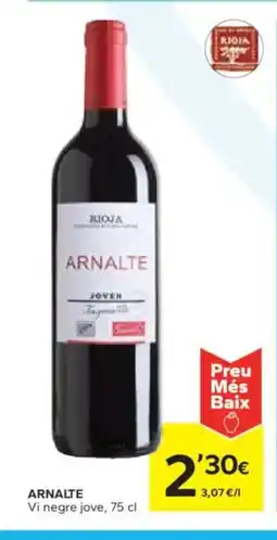 Caprabo ARNALTE Vi negre jove oferta