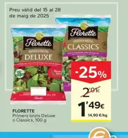 Caprabo FLORETTE Primers brots Deluxe o Classics oferta